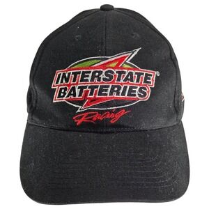 Interstate Batteries Racing Hat Cap Black Bobby‎ Labonte #18 Adjustable